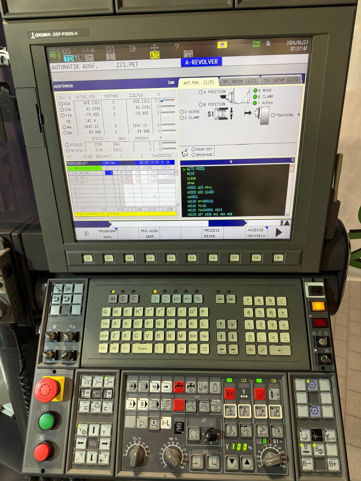 CNC Dreh- und Fräszentrum Okuma Multus U4000 1SC 1500 BigBore – Bild 8